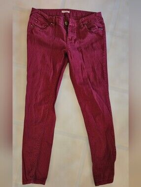 Fire Los Angeles Skinny Jeans - Deep Berry Pink